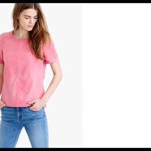 J Crew Collection Suede Lace Up Back ShIrt, 00, NWOT